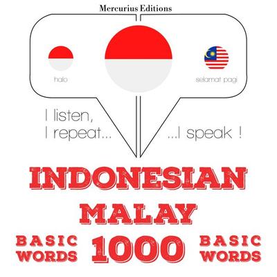 1000 essential words in Malay - JM Gardner, Audio, 9782821146853