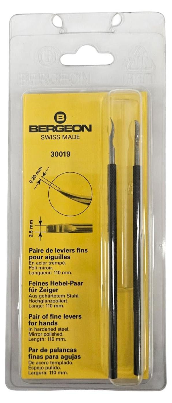 Bergeon 30019 Set fijne levers voor horlogemakers in gehard staal