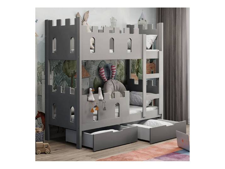 Selsey Etagenbett CASTELO, Etagenbett 2 Schubladen