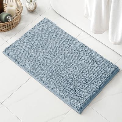 Home Mart Goods "30""x20"" - Light Blue Soft Cozy Plush Chenille Bath Mat Bathroom Rug"