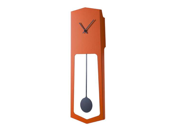 COVO horloge murale AIKA (Orange, aiguilles noires - Métal)