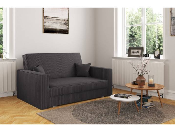 Kaiser Möbel Schlafsofa Klassisches Sofa, Schlaffunktion, Sofa America stoff Poso, Klassisches Design, langlebiger Poso-Cordstoff