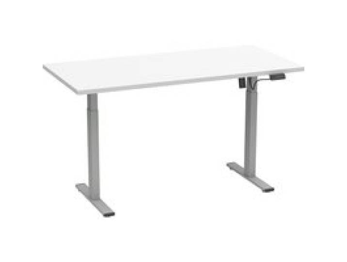VCM Bureau électrique réglable Lona (blanc/argent, 140 x 80 cm)