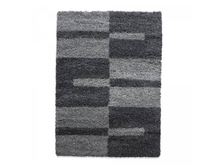 Tapis shaggy 120x170 gris clair, gris foncé