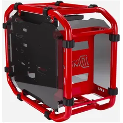 In Win D-Frame Mini (Mini-ITX), PC Gehäuse, Schwarz, Rot