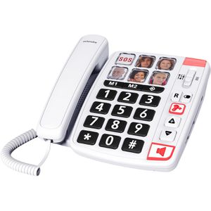 Swissvoice Xtra 1110 Telefon, weiß, Großtastentelefon, schnurgebunden