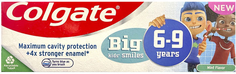Colgate Infantil da 6 a 9 anni dentifricio alla menta fresca 50 ml