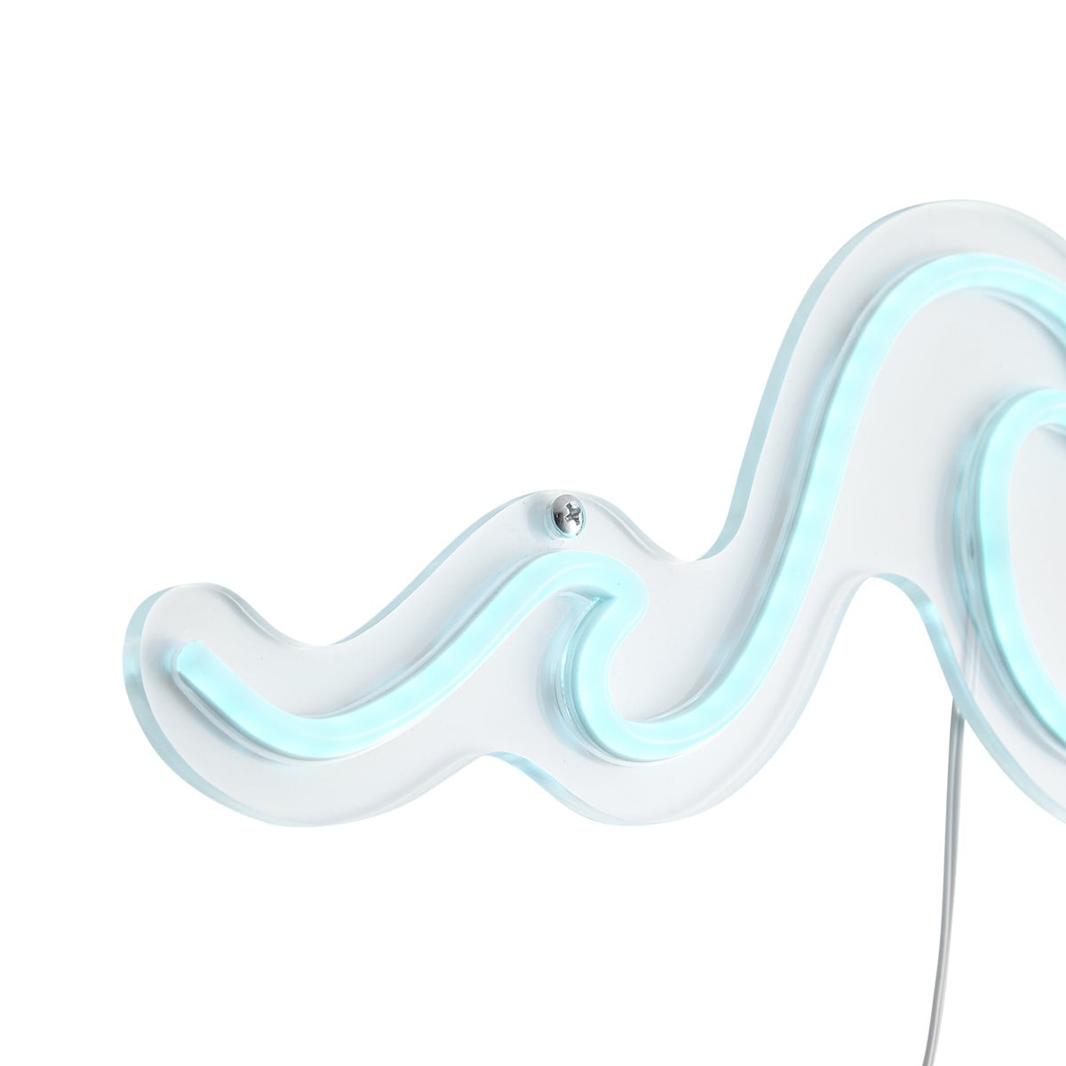 Qazqa Wave Neon wandlamp blau met LED