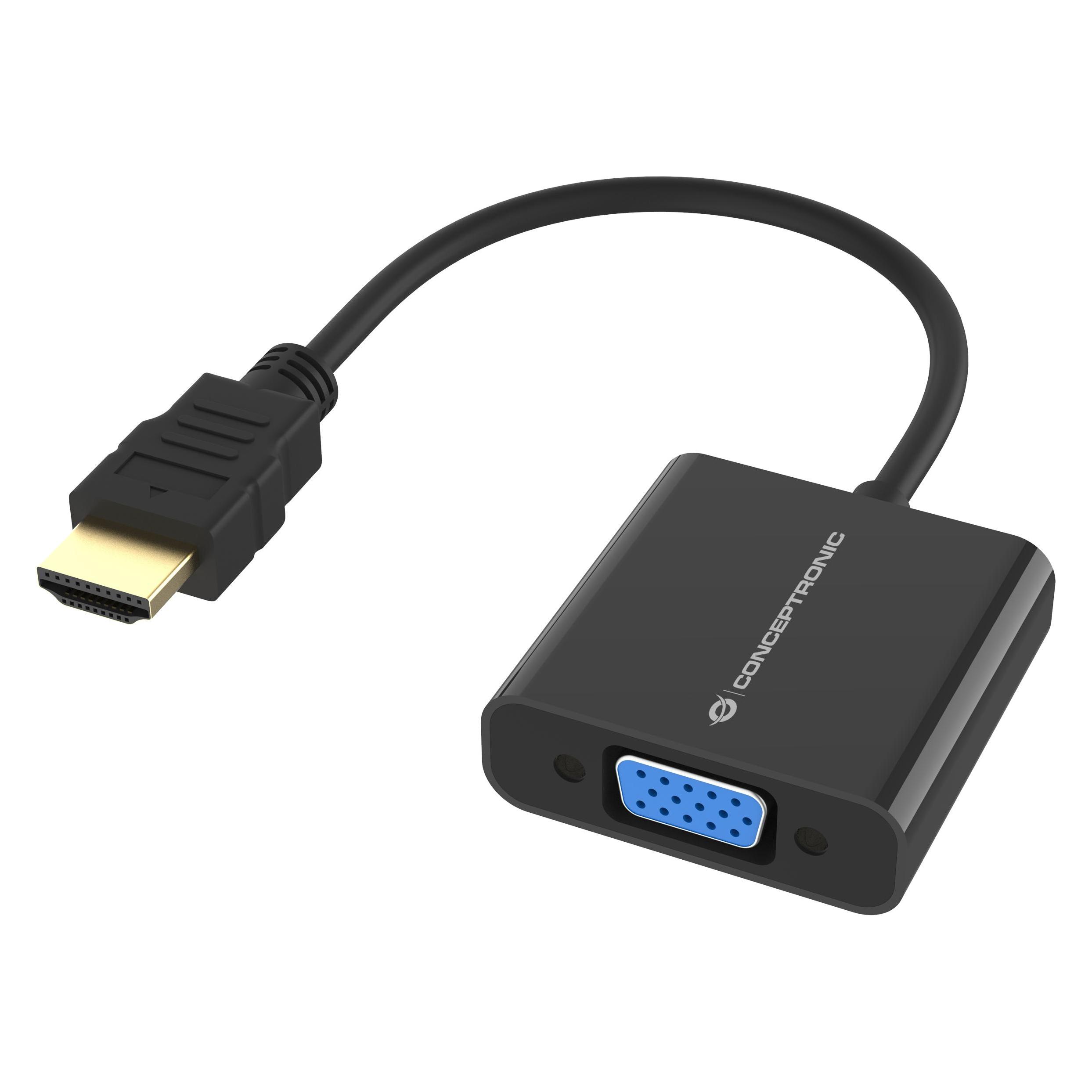 Conceptronic Adapter HDMI -> VGA 1080P 60Hz 0.25m sw (ABBY02B)