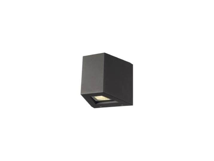 SLV Applique en saillie OUT-BEAM/Éclairage pour murs\, allées\, entrées\, spot LED d'extérieur\, lampe de jardin/IP44 3000K 18W 740 50lm anthracite 80 degrés 15\,8 x 15 x 15 cm