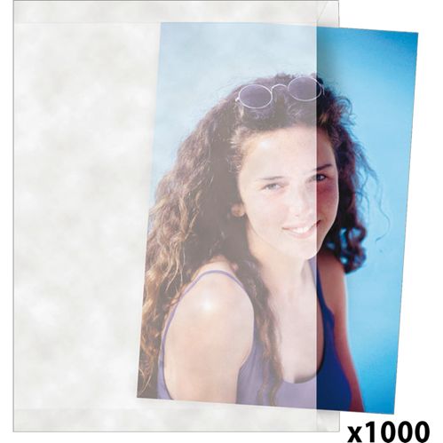 1x1000 Daiber Pergaminhüllen 13x18cm Öffnung Breitseite