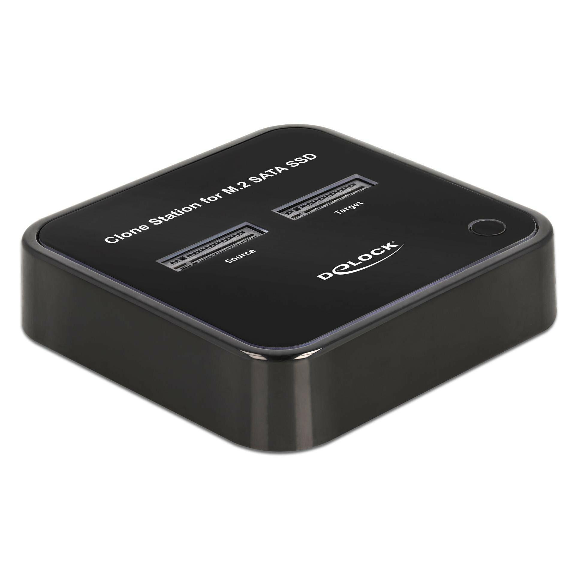Delock M.2 Dockingstation für 2 x M.2 SATA SSD mit Klon Funktion (64178)
