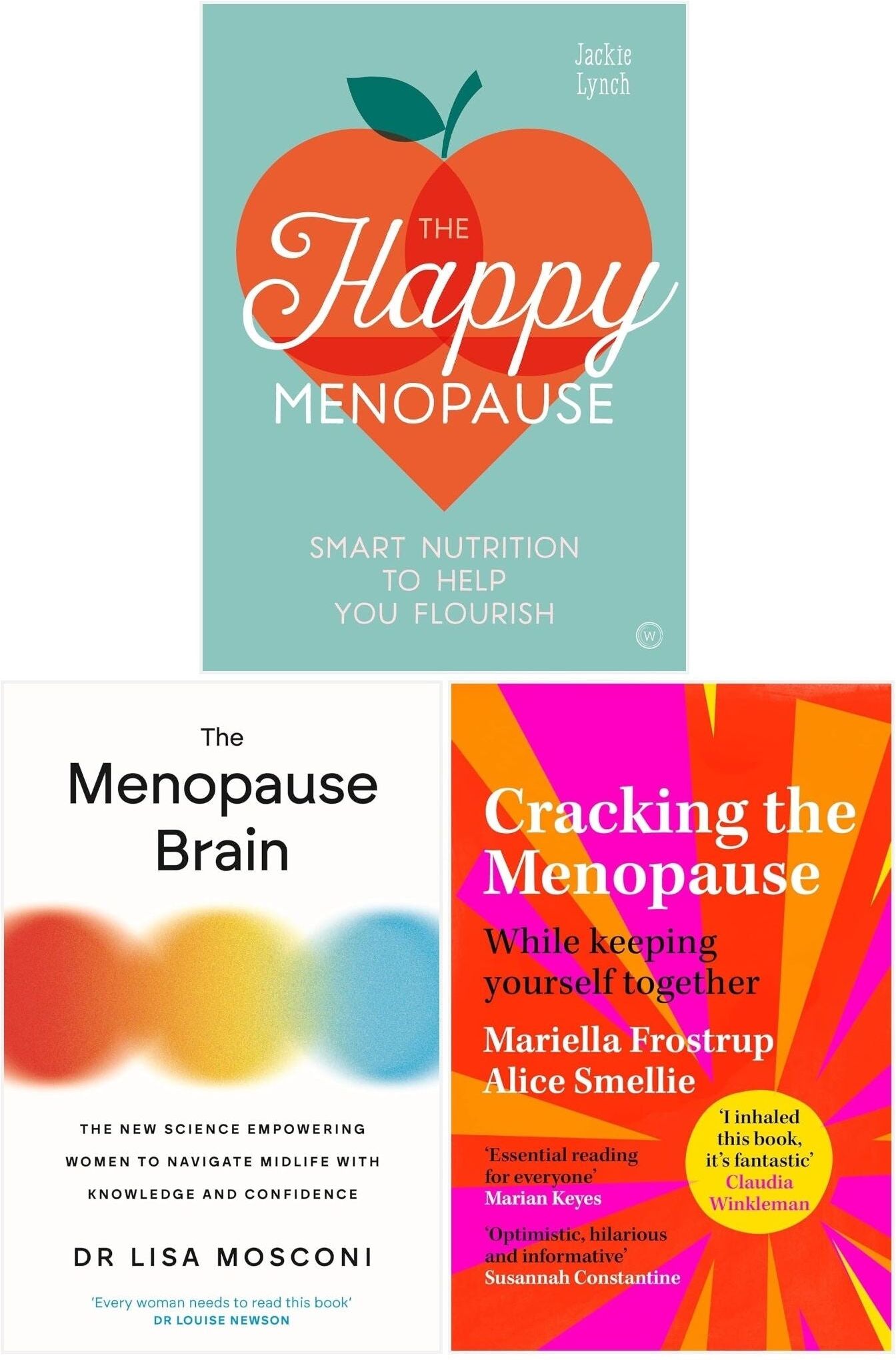 Watkins Publishing Cracking the Menopause, The Menopause Brain and The Happy Menopause 3 Books Collection Set