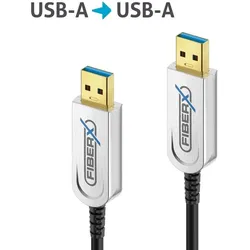 FiberX Serie - USB 3.1 Glasfaser Kabel - USB-A  USB-A - 5m