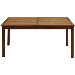 Ausziehbarer Gartentisch aus Massivholz L160-210 cm MAYEL