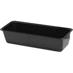 Riess Brotbackform 35x14cm Schwarz Emaille