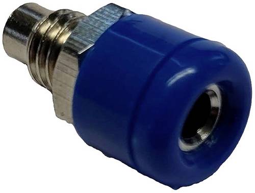 Schnepp Miniatur-Laborbuchse Buchse, Einbau vertikal Stift-Ø: 2.6mm Blau