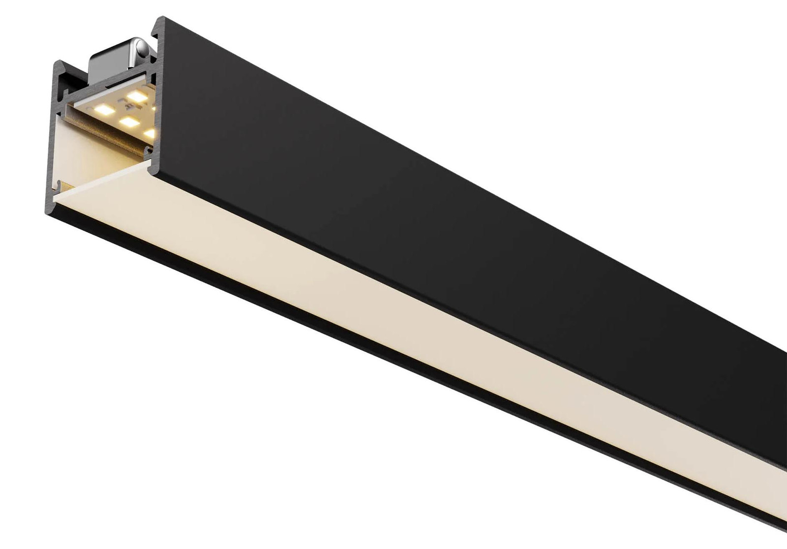 ARELUX XFREE S LED Hanglamp en Plafondlamp, 36W, Zwart, 1472 mm