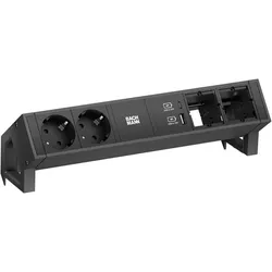 Bachmann, Steckdosenleiste, Aufbau-Anschlussfelder DESK2 (2x, CEE 7/3)