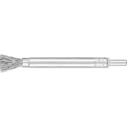 PFERD TOOLS lange Pinselbürste ungezopft PBUL 10mm Schaft 6 mm Stahl-Draht - 43216002