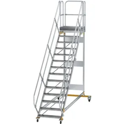 Munk Plattformtreppe 45° fahrbar Stufenbreite 800 mm - 600794