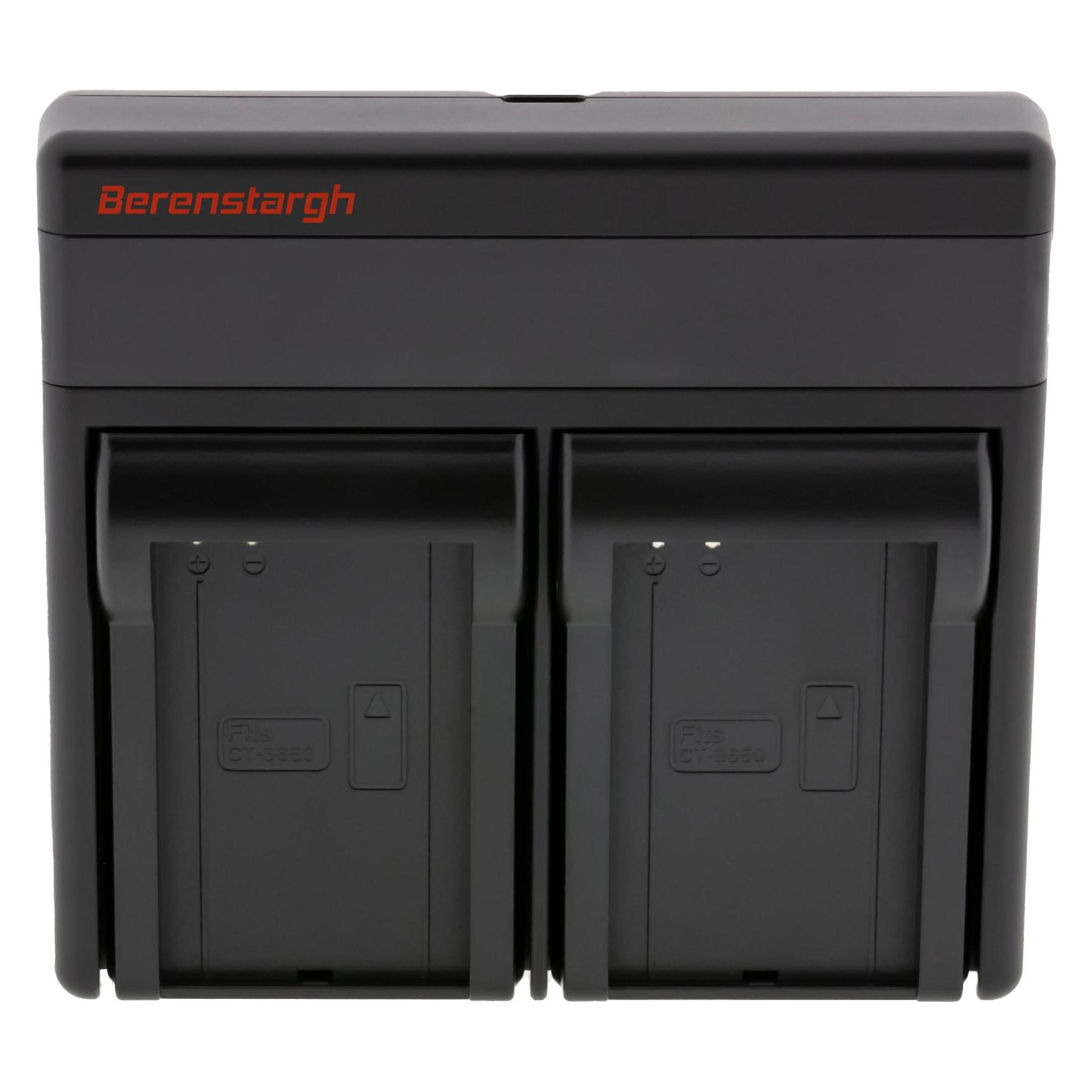 Berenstargh Dual PD Hyper Ladegerät f. Contour CT-3650 USB-C in/out Powerbankfunktion (Kamera Akku Ladegerät) (61064129)