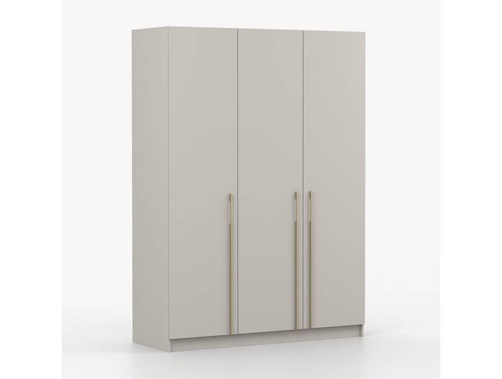 imoebel24 Schrank mit Schwenktüren Rosa 3D 150/210/55, 3-türig, Kaschmir, 150x210x55 cm, Schlafzimmer, Kleiderschränke, Drehtürenschränke