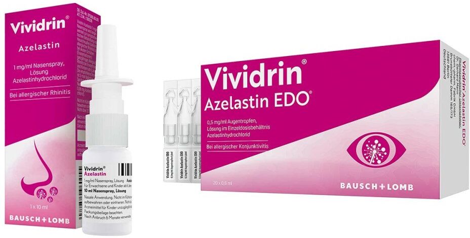 Vividrin Azelastin Nasenspray 1 mg/ml + Augentropfen 0.5 mg/ml