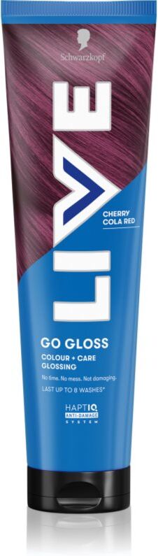 Schwarzkopf LIVE Colour + Care masque colorant nourrissant pour cheveux teinte Cherry Cola Red 150 ml