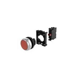 Eaton 132618 Drucktaste, RMQ-Titan, flach, tastend, 1 Ö, rot, Sichtverpackung zum Aufhängen M22-D-R-K01-BVP