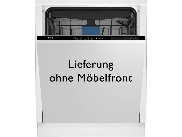 BEKO vollintegrierbarer Geschirrspüler BDIN25530 , Energieeffizienz: D, silber (weiß, neutral), B:59,8cm H:81,8cm T:55cm, Geschirrspüler, Doppelt gut organisiert – inklusive Besteckschublade und Besteckkorb, vollintegrierbarer Geschirrspüler