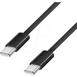 LOGILINK CU0231 - Sync- & Ladekabel, USB-C -> C, 1,0 m, schwarz