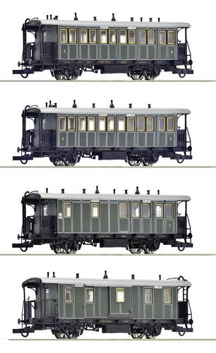 Roco 6200197 H0 4-tlg. Set: Lokalbahnzug der Königlich Bayerischen Staats-Eisenbahnen
