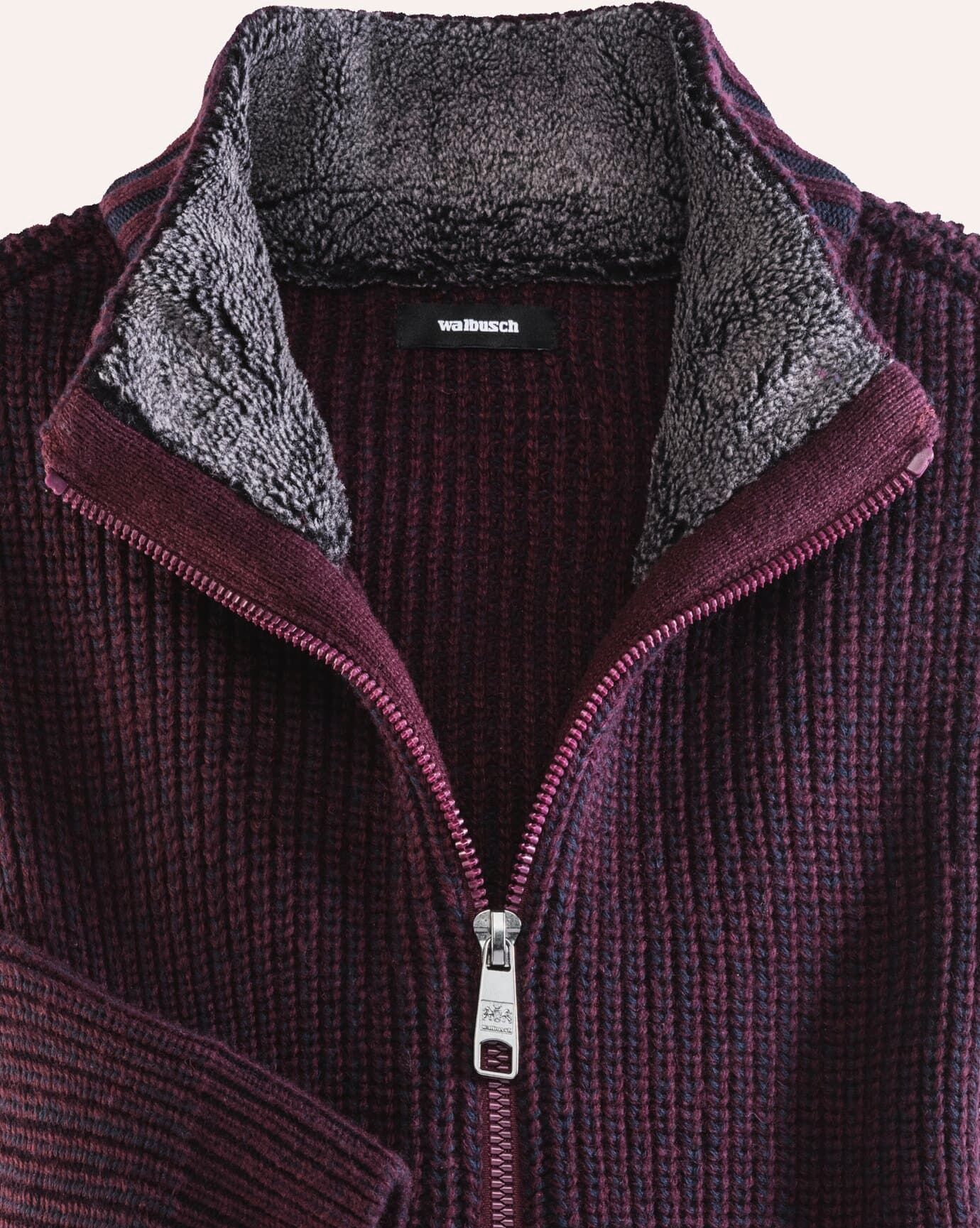 Walbusch Thermo-Strukturmix-Jacke, , Farbe Rot, 54, Baumwoll/Woll-Mix temperaturausgleichend Herren