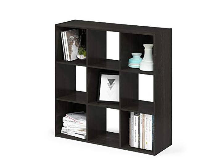 Furinno Pelli kubischer Aufbewahrungsschrank mit 9 Fächern, holz, Espresso, 29.49 x 90.91 x 91.31 cm
