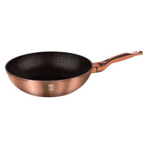 BerlingerHaus WOK FRYER GRANITE 28cm ROSE GOLD BH-1512 (Aluminium, 28 x 7 cm) (21180381)