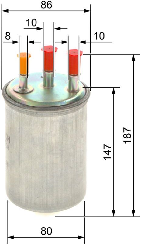 Kraftstofffilter BOSCH 0 450 906 508