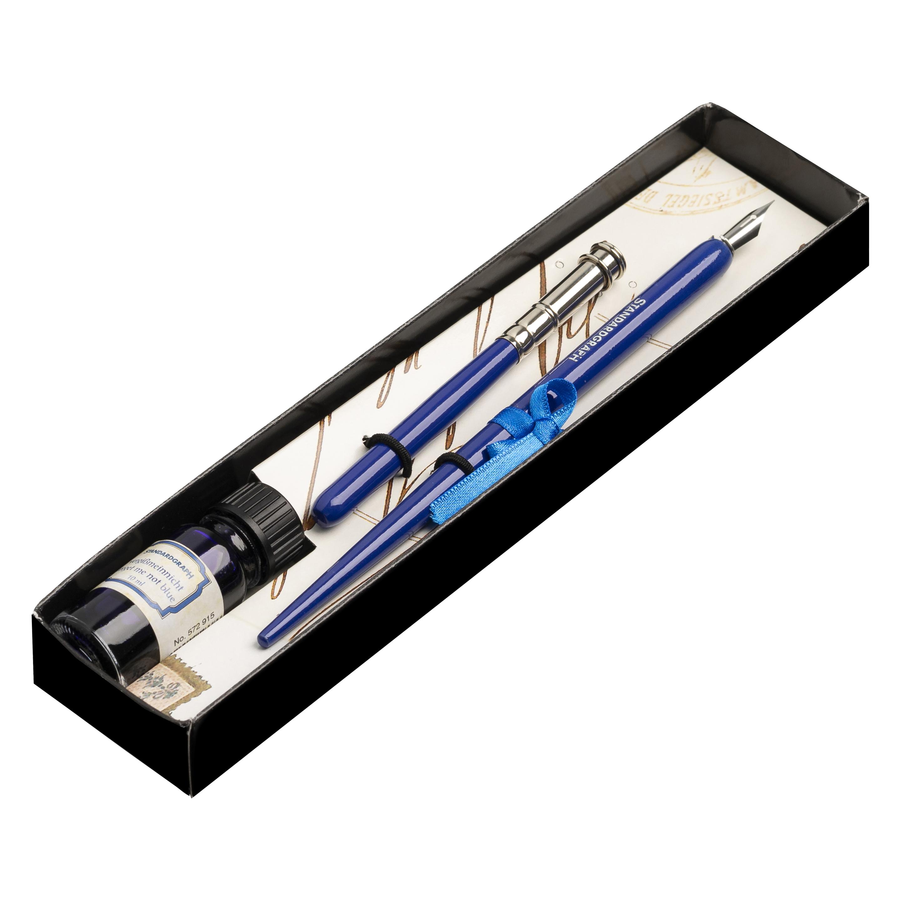 Standardgraph Kalligraphie-Set Combi Blau Federhalter+Verlängerer+Tinte10ml (1x) (ST-1201-04-SG)