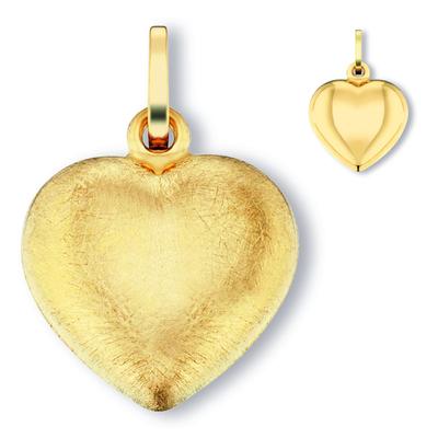 Kettenanhänger ONE ELEMENT "Herz Herz Anhänger aus 333 Gelbgold", gold, Schmuckanhänger, Damen, Gelbgold 333 Gold, Gelbgold 333, Gold, Kettenanhänger, Zart & emotional – ein Geschenk, das von Herzen kommt