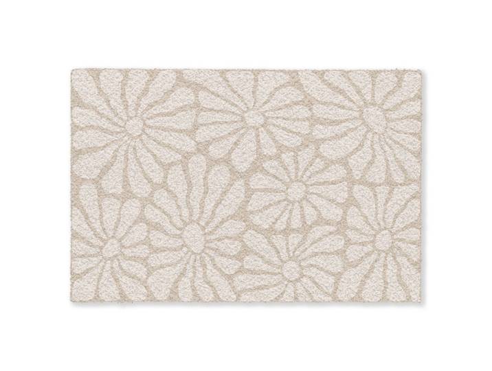 FUSSMATTE Floral - Druck - Beige - Braun - Minimalistisch Schmutzfangmatte 90x60 cm