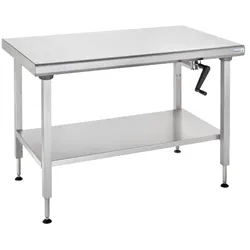 Tournus Ergonomix - manuell höhenverstellbarer Arbeitstisch auf Füßen  Abmessung: 1400 x 700 x 800-1100mm