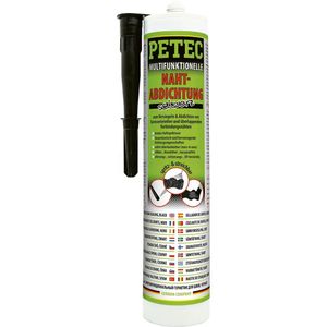 PETEC Dichtmasse Nahtabdichtung, 310ml, für Karosserie, schwarz innen & außen, wasserdicht