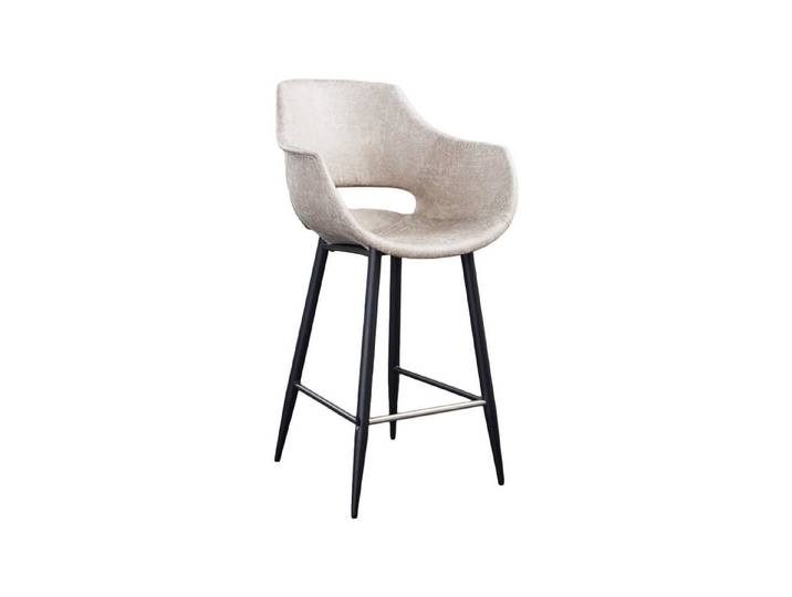 KAWOLA Barhocker ZAJA - Bequemer Barstuhl - Microfaser – Modern & Elegant, Barhocker mit Rückenlehne, Sitzhöhe 76cm, modernes Design