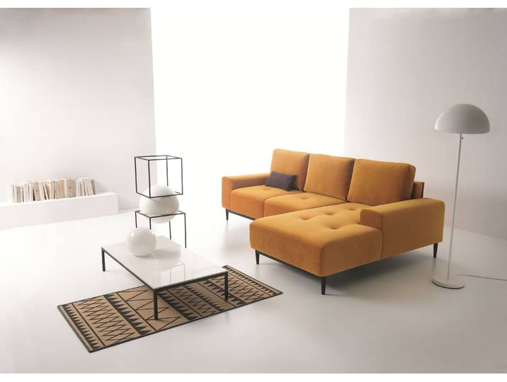 Masseno Ecksofa SACRO mit Schlaffunktion und Bettkasten, Ausziehbares Bettsofa - Gelb, SALVADOR 10