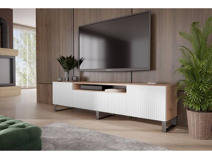 ALTDECOR Lowboard TILO-S (TV-Schrank, TV Möbel, TV Cabinet, Fernsehtisch bodenstehend 200cm), Fernseher schrank, TV Kommode, TV Tisch, TV Sideboard, TV Boar
