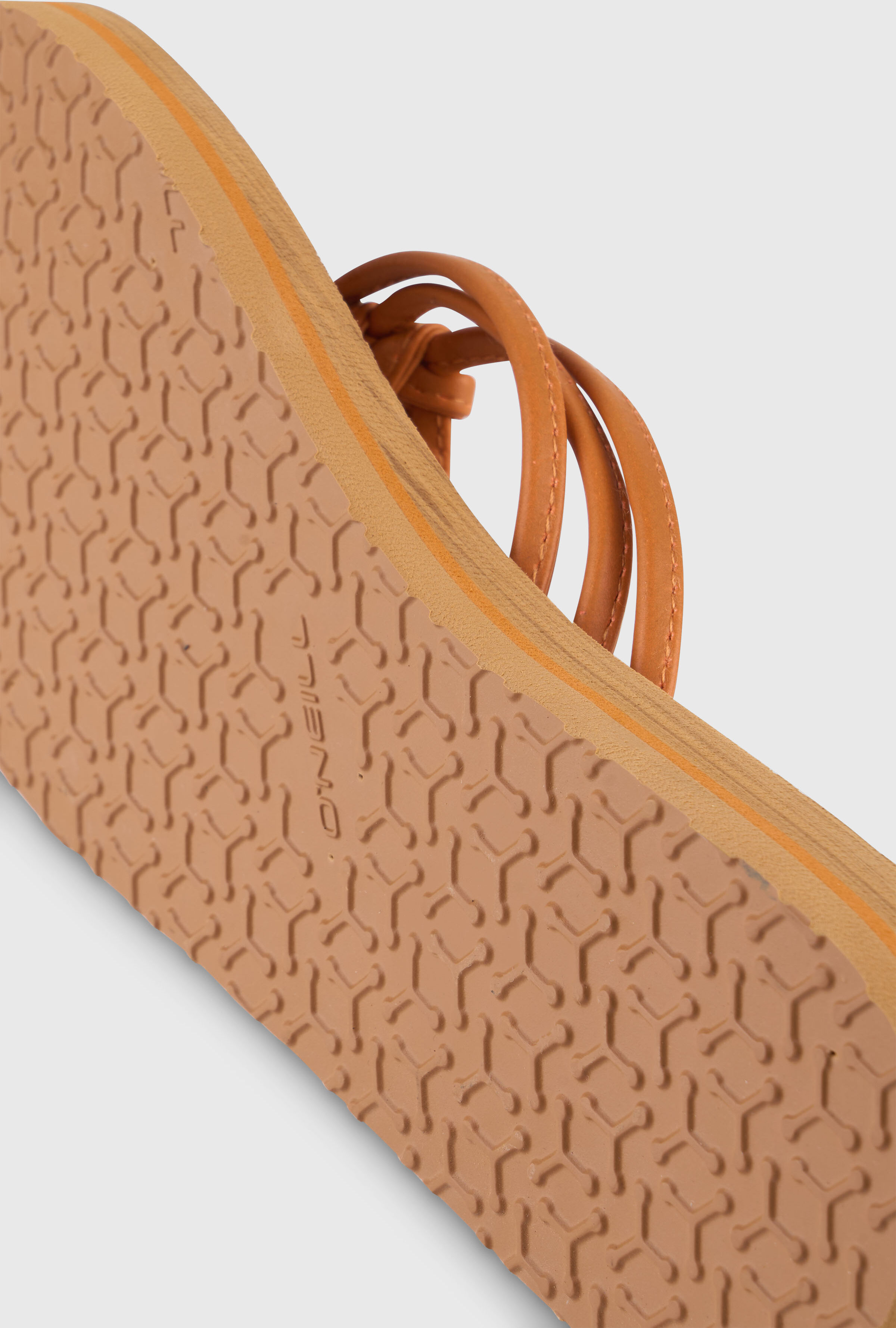 Zehentrenner O'NEILL "DITSY SANDALS", Damen, Gr. 41, braun (tandoori), Synthetik, Schuhe Zehentrenner, sportlicher Stil, Sommerschuh, Sandale und Schlappen tandoori 41