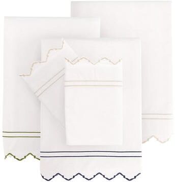 Set of 2 Belcourt Embroidered Pillowcase - Natural King - Ballard Designs