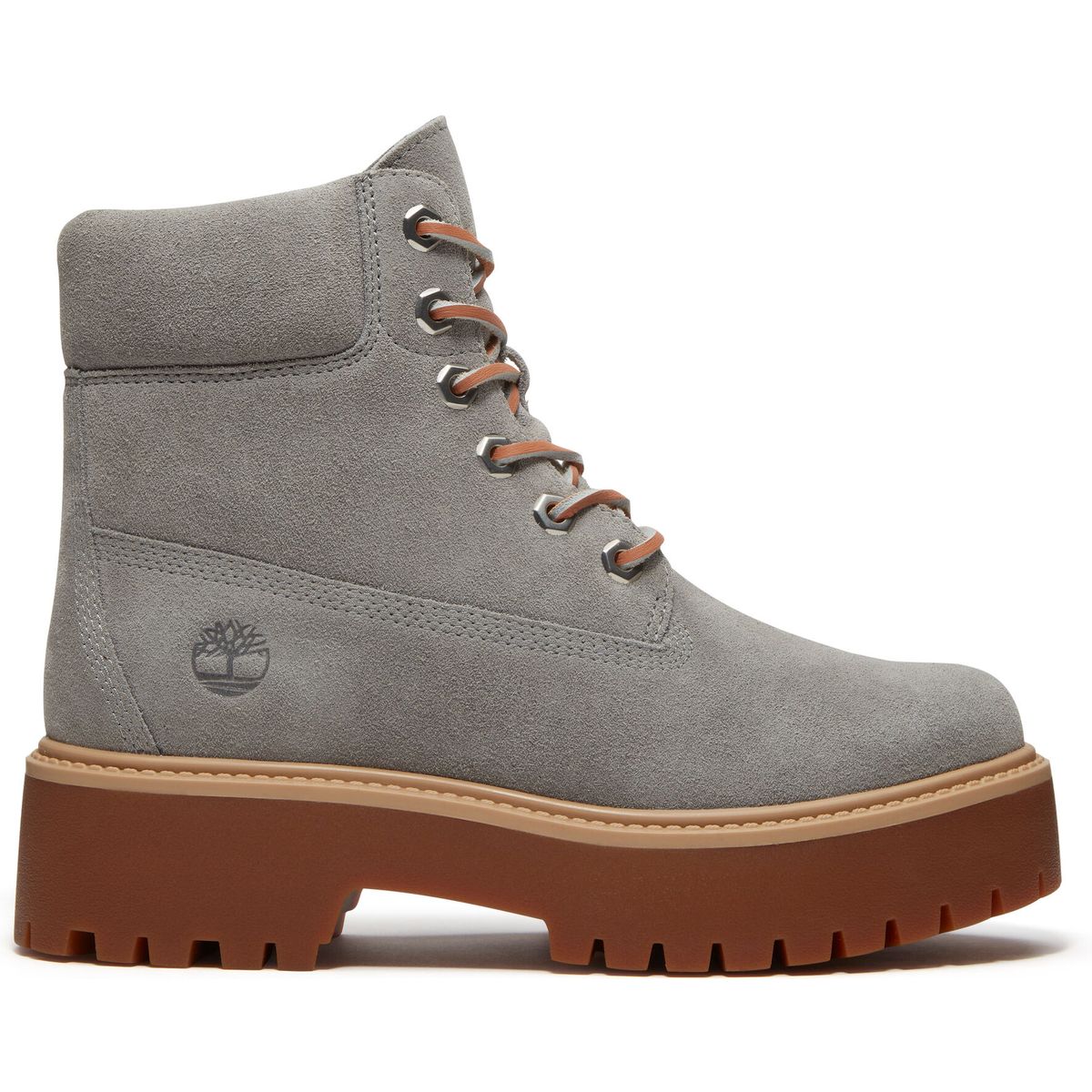 Timberland Womens 6 Inch Lace UP Boot md grey suede 6 Wide Fit TB0A5THXEJR1-6-Wide Fit