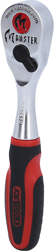 1/4'' MONSTER Bit-Umschaltknarre, 80 Zahn, rot/schwarz KS Tools