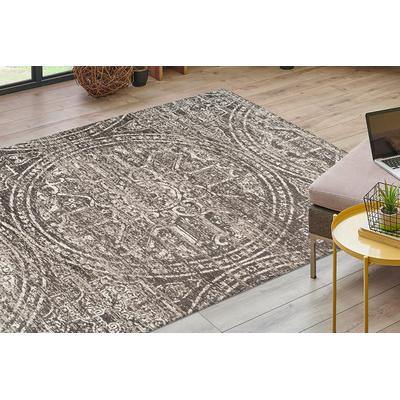 Teppich KAYOOM "Davis 425", grau, B:120cm H:12mm L:170cm, Polyester, Teppiche, Teppich, edles Design, pflegeleicht, neutrale Farben